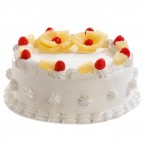 Send Midnight Order Pineapple Cake Half Kg Any Occasion online for delivery in Faridabad-Ballabgarh